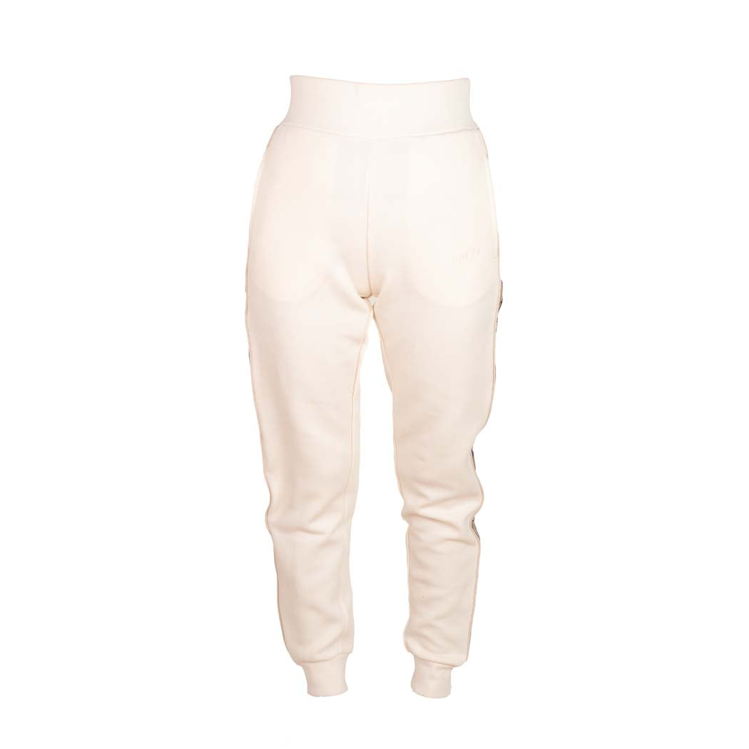 PANTALONE JOGGER DONNA GUESS CON LOGO LATERALE - COL. CREMA
