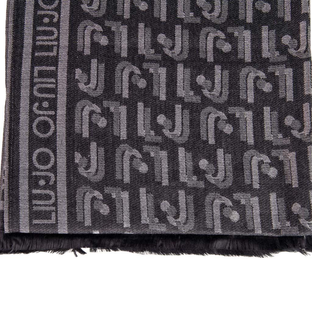 STOLA DONNA LIU JO IN FANTASIA CON LETTERING - Colori disponibili: 2