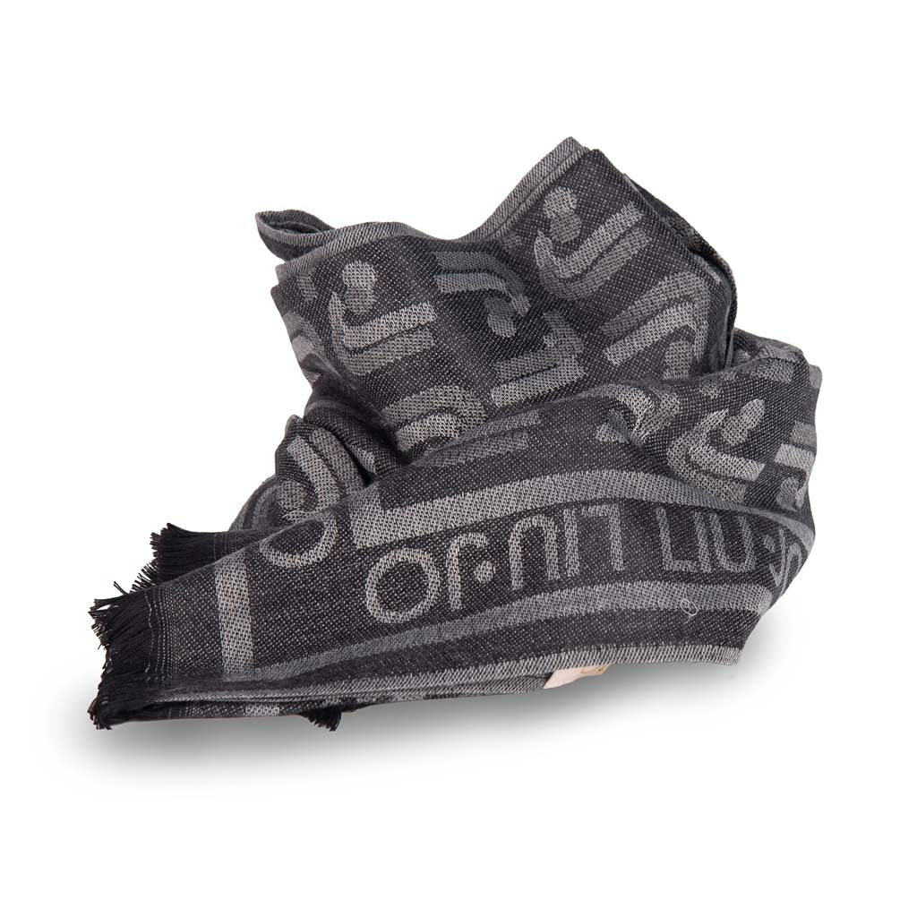 STOLA DONNA LIU JO IN FANTASIA CON LETTERING - Colori disponibili: 2