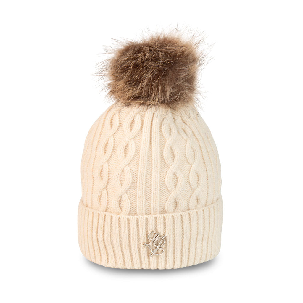 CAPPELLO DONNA LIU JO IN MAGLIA CON PONPON - Colori disponibili: 3