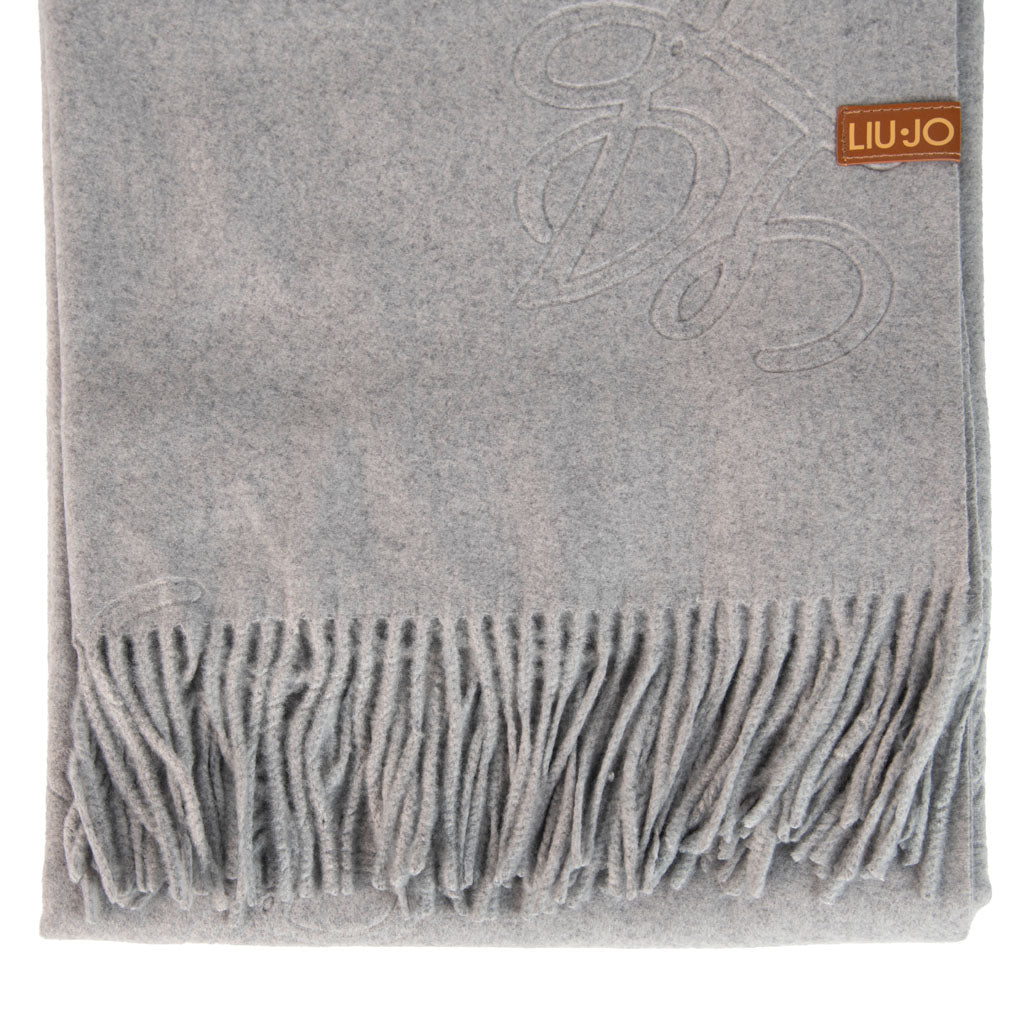 STOLA DONNA LIU JO CON LOGO EMBOSSED - Colori disponibili: 2