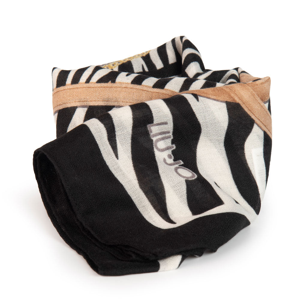 STOLA DONNA LIU JO ANIMALIER CON CINTURINI - Colori disponibili: 2