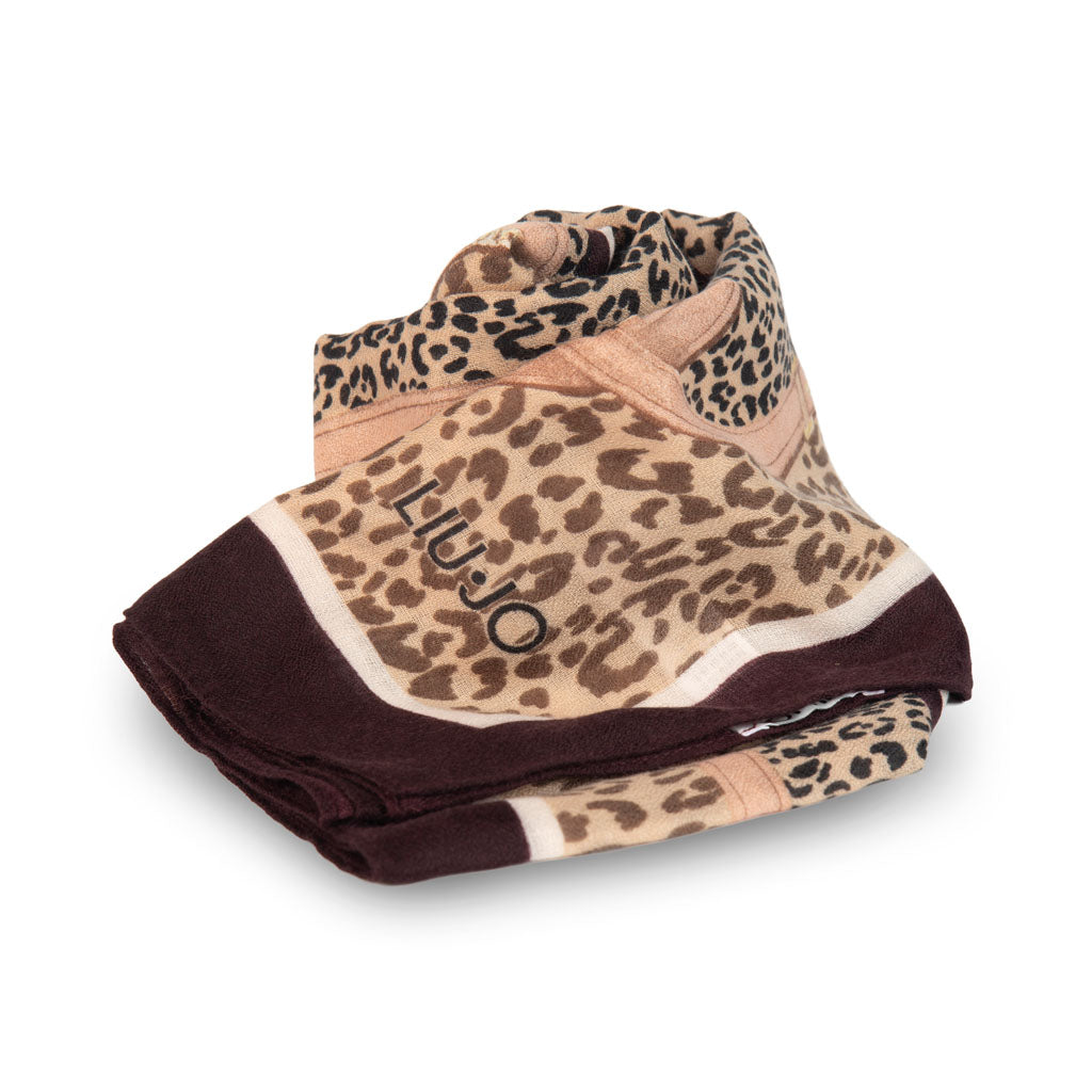 STOLA DONNA LIU JO ANIMALIER CON CINTURINI - Colori disponibili: 2