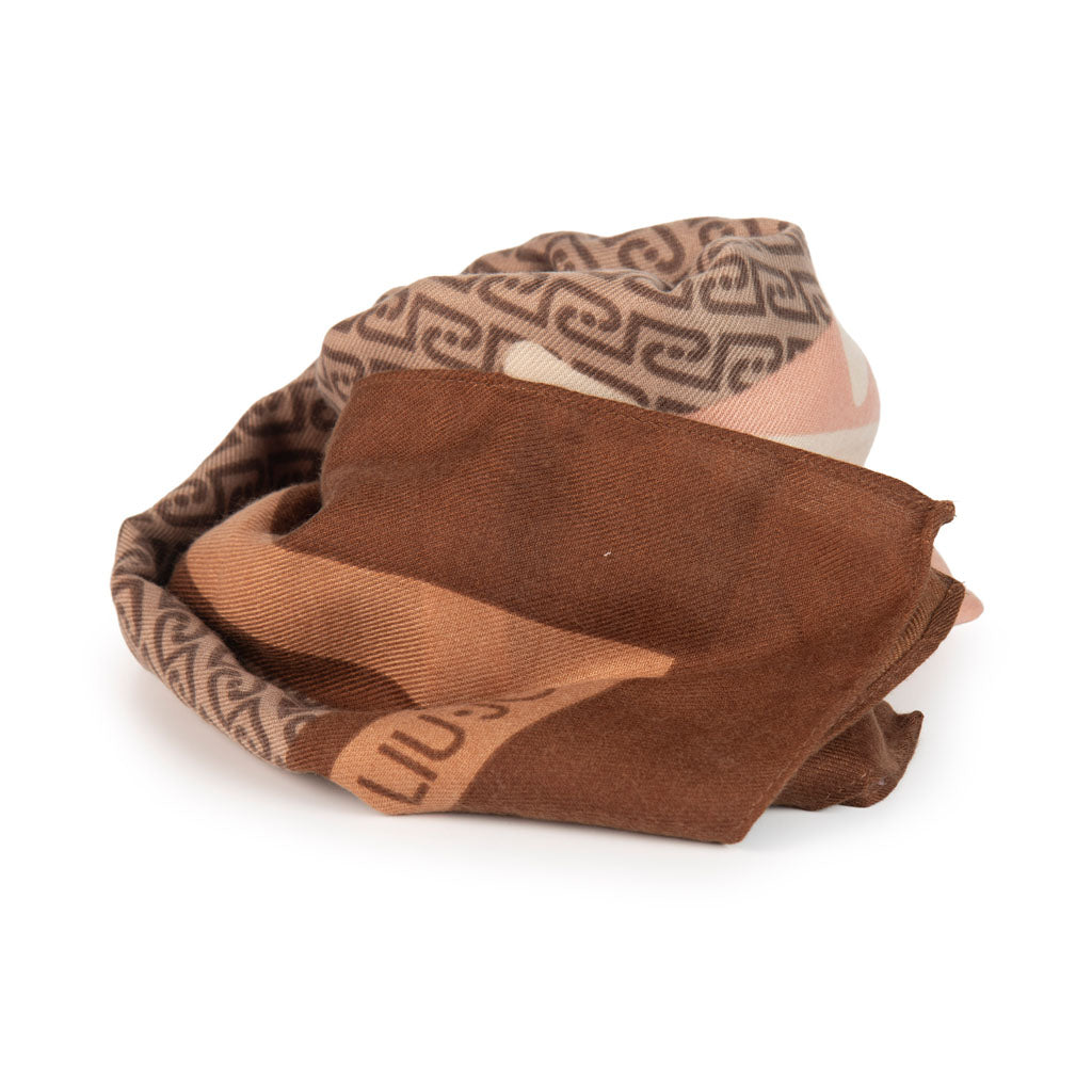 FOULARD DONNA LIU JO CON STAMPA LOGO ALL OVER - Colori disponibili: 3