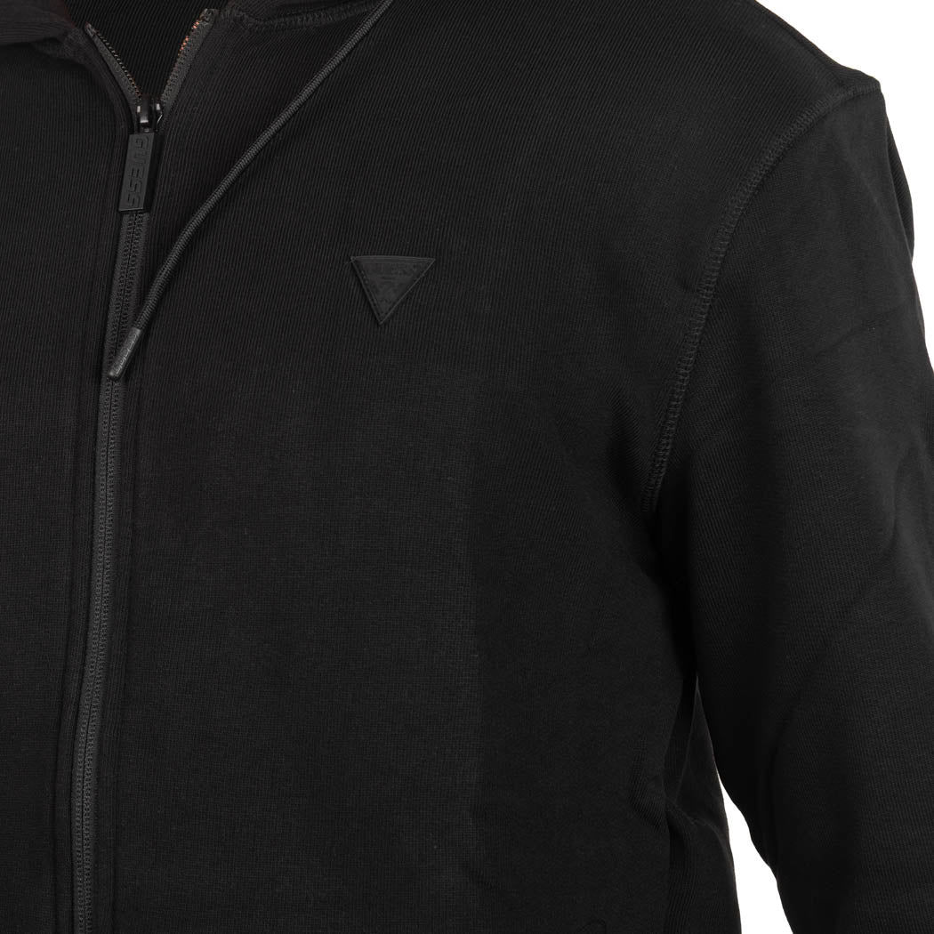 FELPA UOMO GUESS CON CAPPUCCIO - COL. NERO