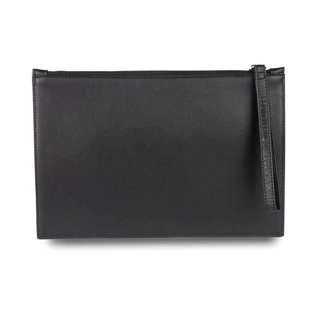 POCHETTE UOMO MARCELO BURLON COUNTY OF MILAN CON STAMPA WINGS - COL. NERO