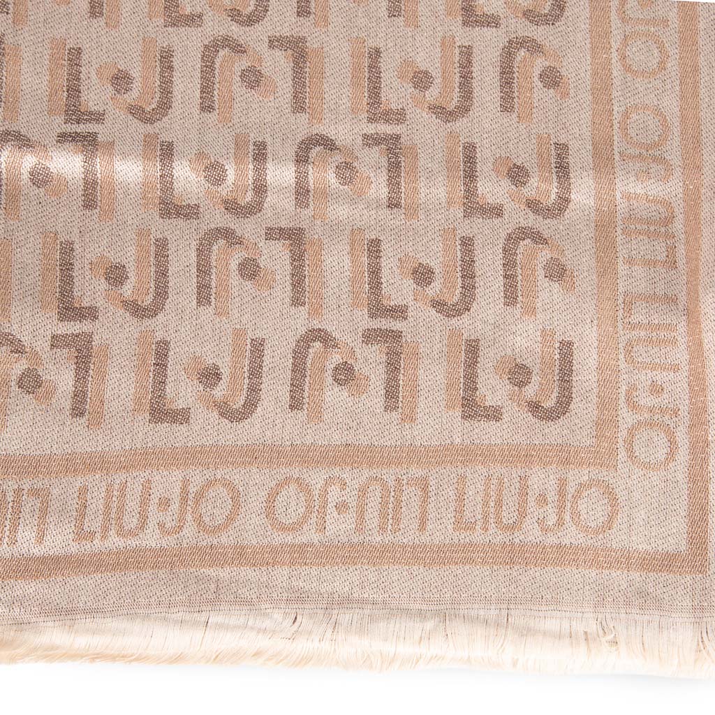 STOLA DONNA LIU JO IN FANTASIA CON LETTERING - Colori disponibili: 2