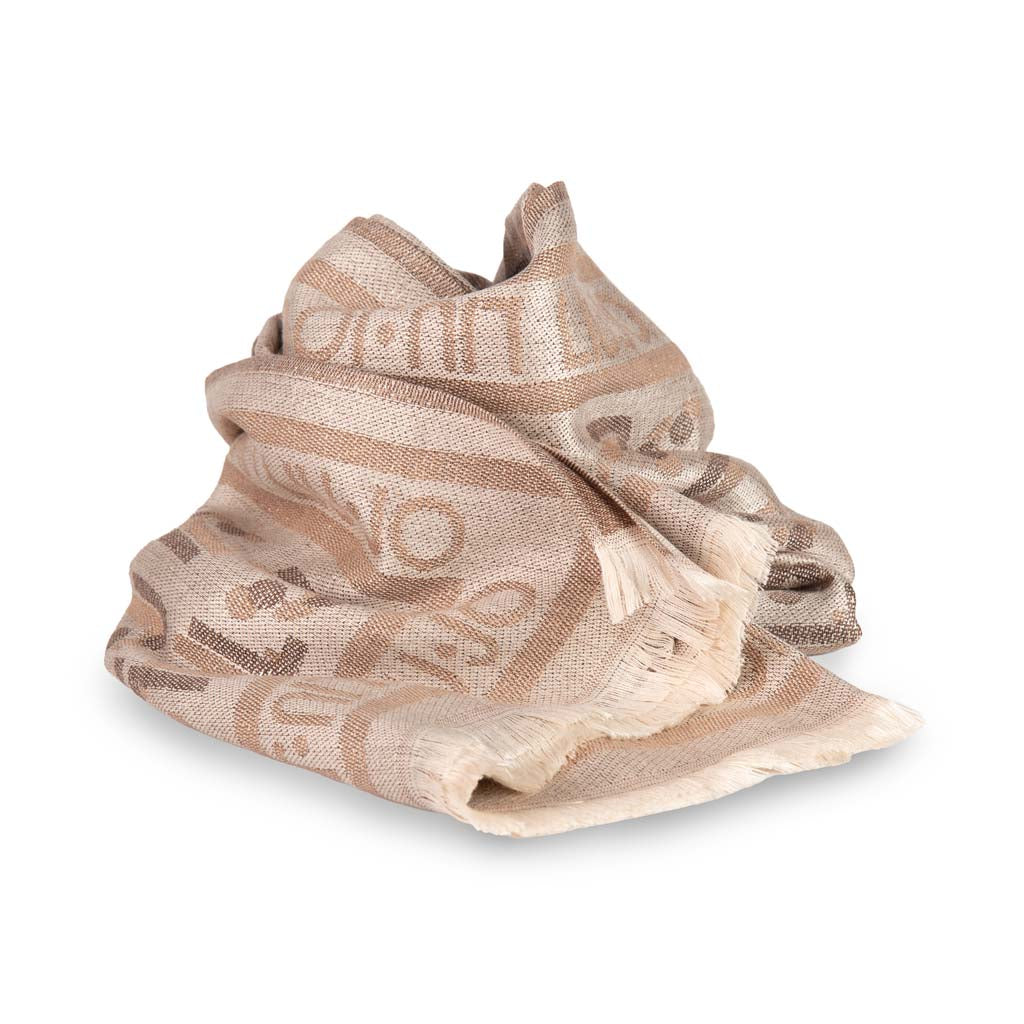 STOLA DONNA LIU JO IN FANTASIA CON LETTERING - Colori disponibili: 2