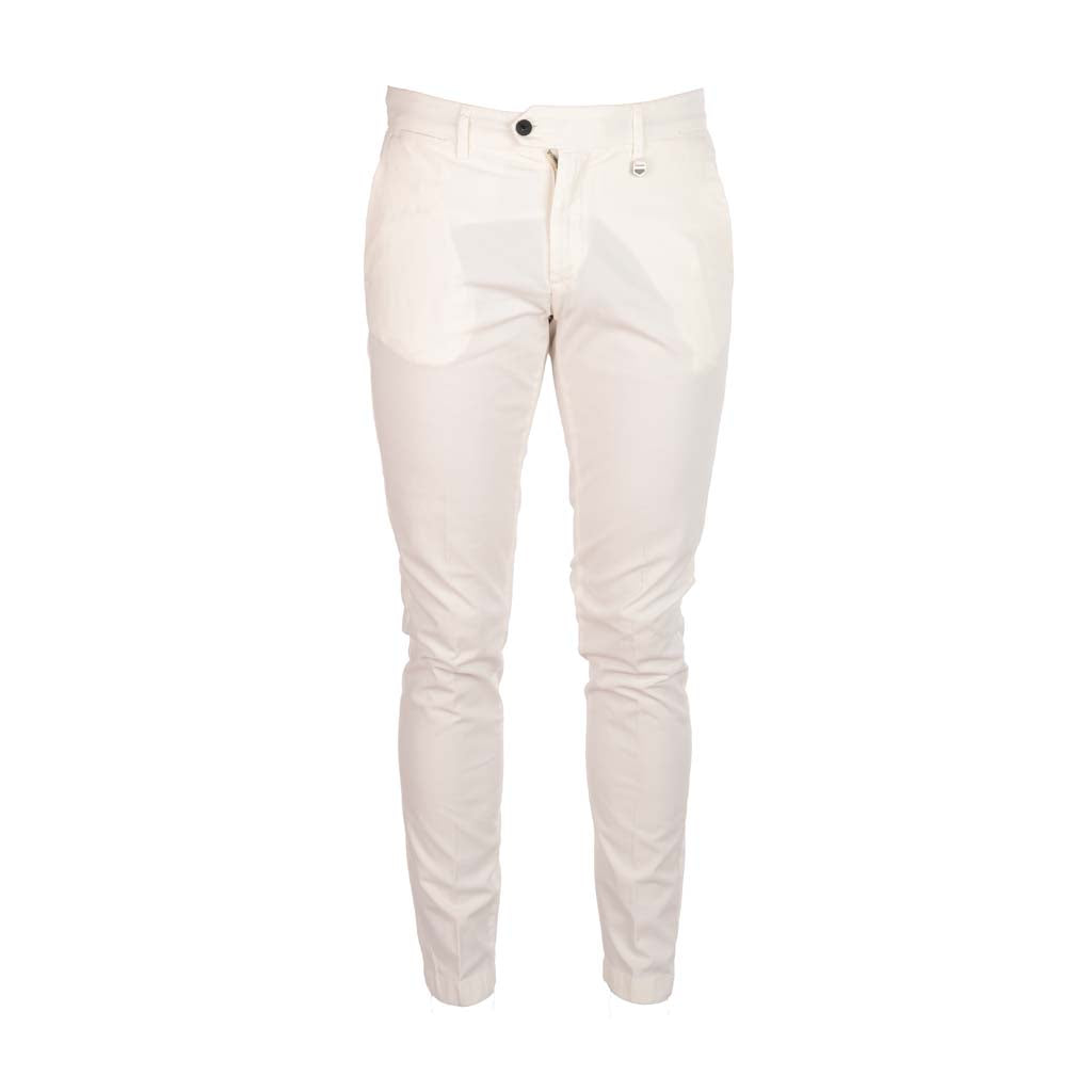 PANTALONE ANTONY MORATO SKINNY FIT MOD. "BRYAN" IN MISTO COTONE CON MICRO PATTERN - COL. CREMA