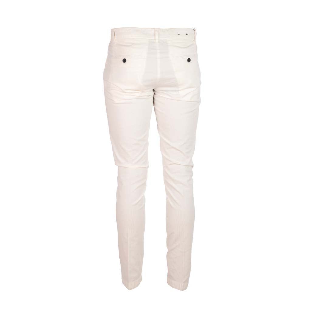 PANTALONE ANTONY MORATO SKINNY FIT MOD. "BRYAN" IN MISTO COTONE CON MICRO PATTERN - COL. CREMA