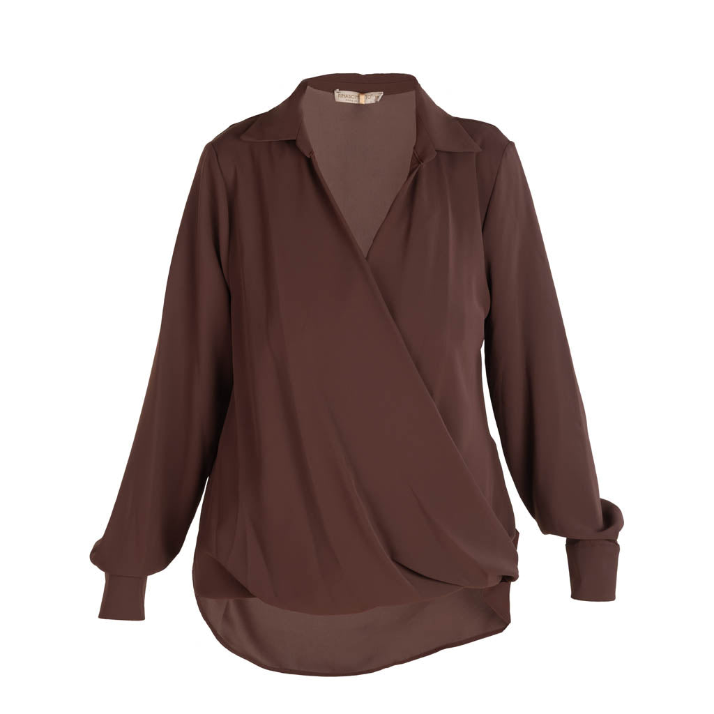 BLUSA INCROCIATA DONNA RINASCIMENTO CON CANOTTA - Colori disponibili: 3