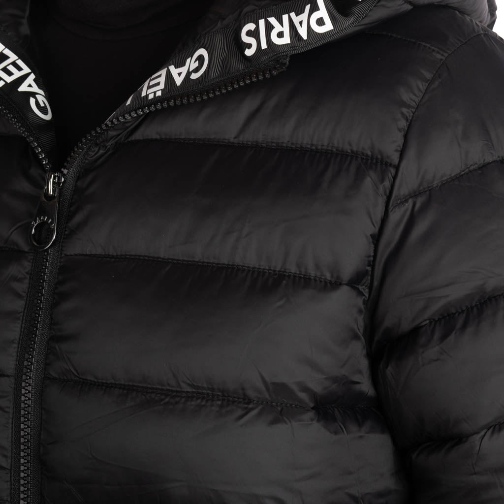 PIUMINO DONNA GAELLE CON CAPPUCCIO - COL. NERO