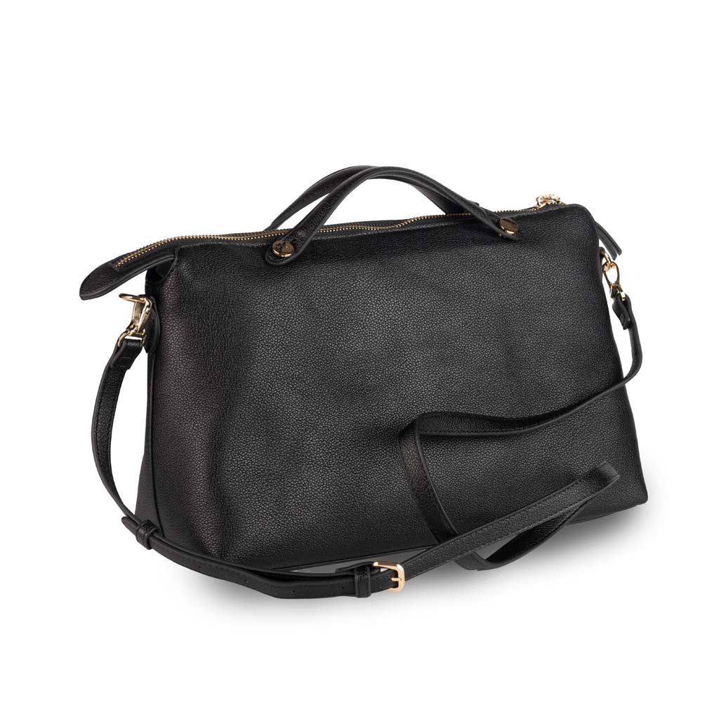 BORSA DONNA GAELLE IN ECOPELLE CON MANICI - COL. NERO