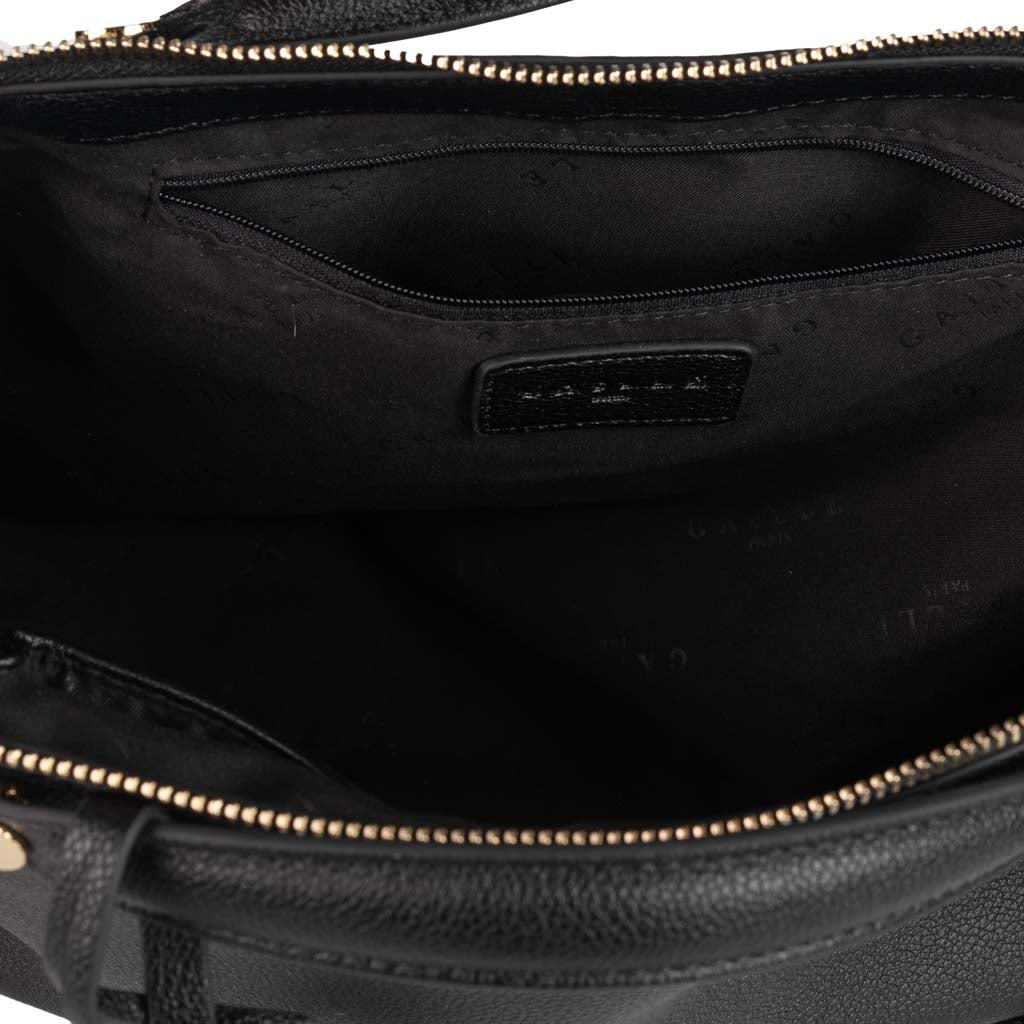 BORSA DONNA GAELLE IN ECOPELLE CON MANICI - COL. NERO