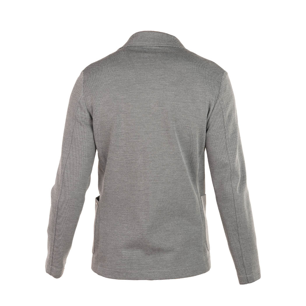 BLAZER MONOPETTO UOMO GIANNI LUPO IN TESSUTO TEXTURIZZATO - COL. GRIGIO