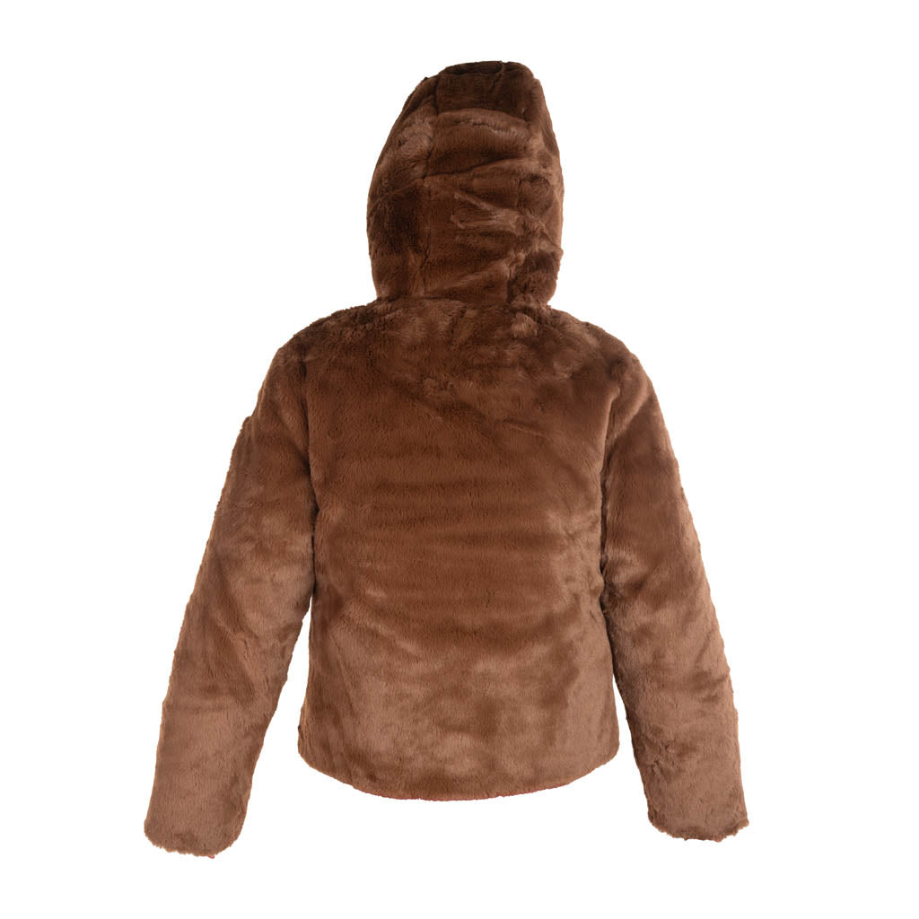 GIUBBOTTO DONNA SUNS MOD. "METALIA" REVERSIBILE - COL. MANDORLA / BIANCO