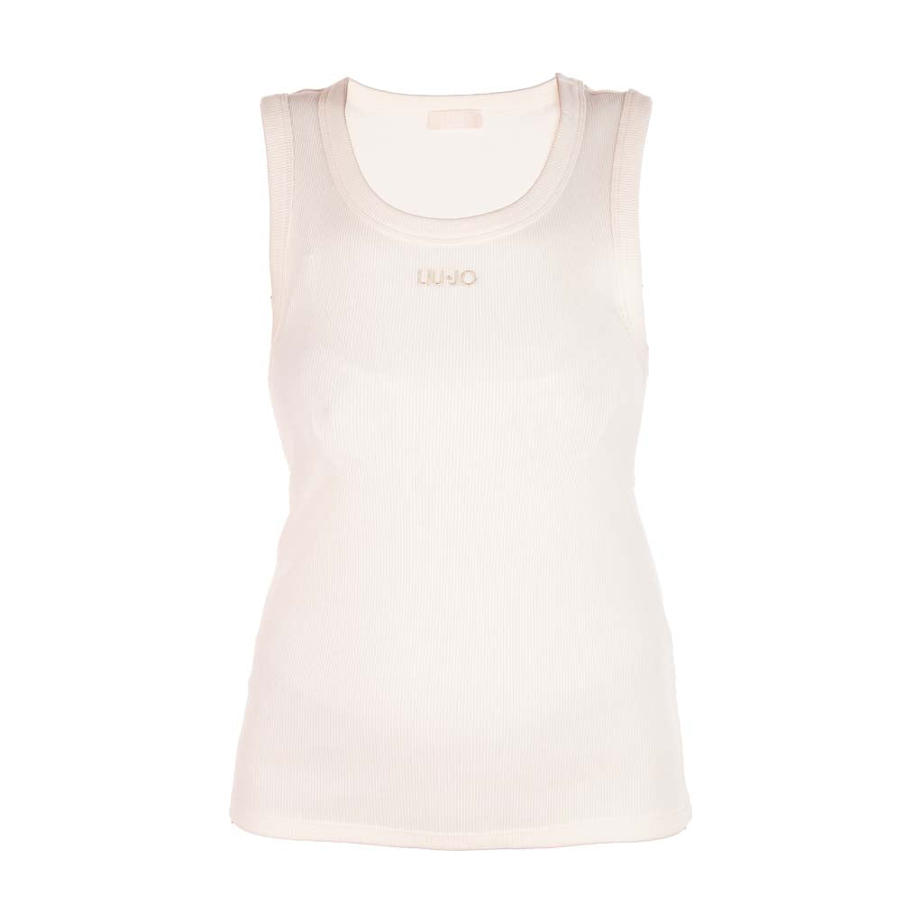 TOP DONNA LIU JO A COSTINE CON LOGO - Colori disponibili: 2