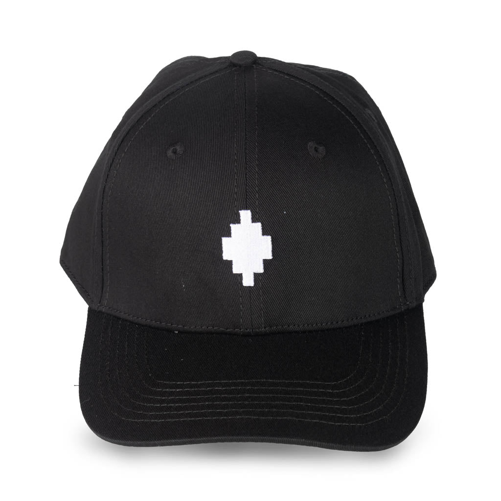 CAPPELLO CON VISIERA UOMO MARCELO BURLON COUNTY OF MILAN CON RICAMO - COL. NERO