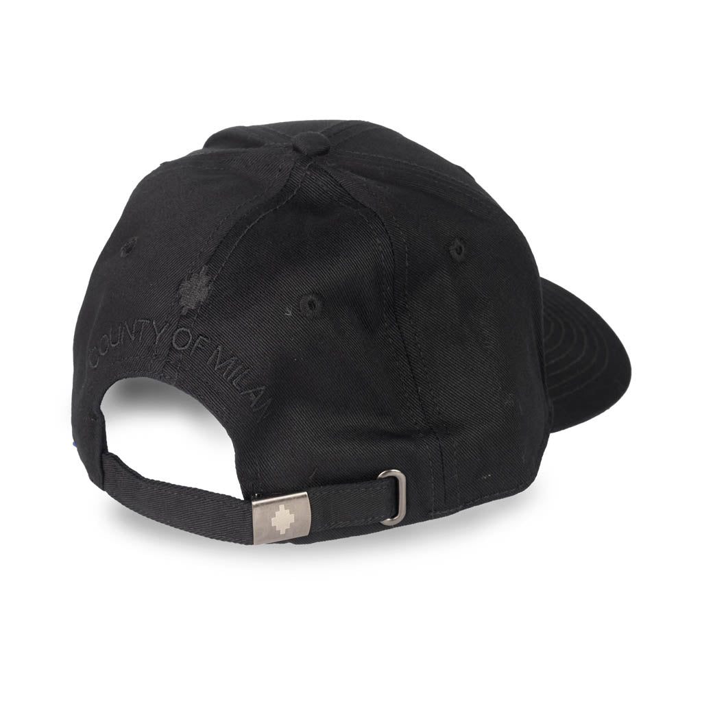 CAPPELLO CON VISIERA UOMO MARCELO BURLON COUNTY OF MILAN CON RICAMO - COL. NERO