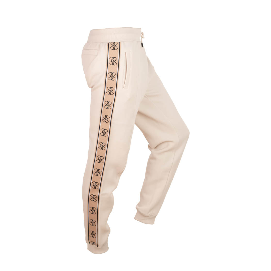 PANTALONE JOGGER UOMO GUESS CON BANDA LOGATA - COL. CREMA