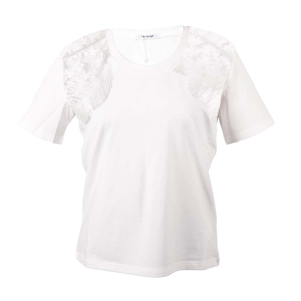 T-SHIRT DONNA ARTIGLI CON INSERTI IN PIZZO - Colori disponibili: 2