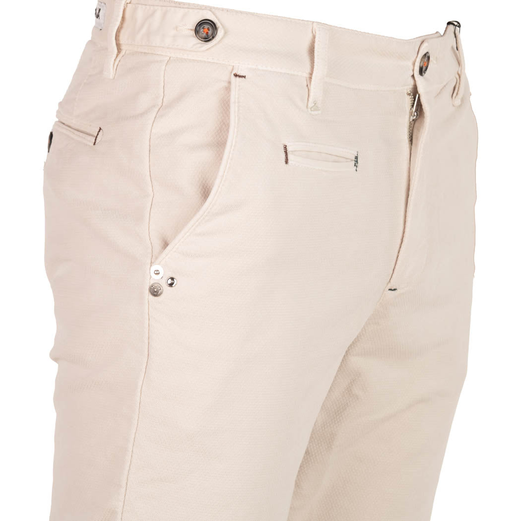 PANTALONE CHINOS UOMO BERNA IN COTONE - COL. PANNA