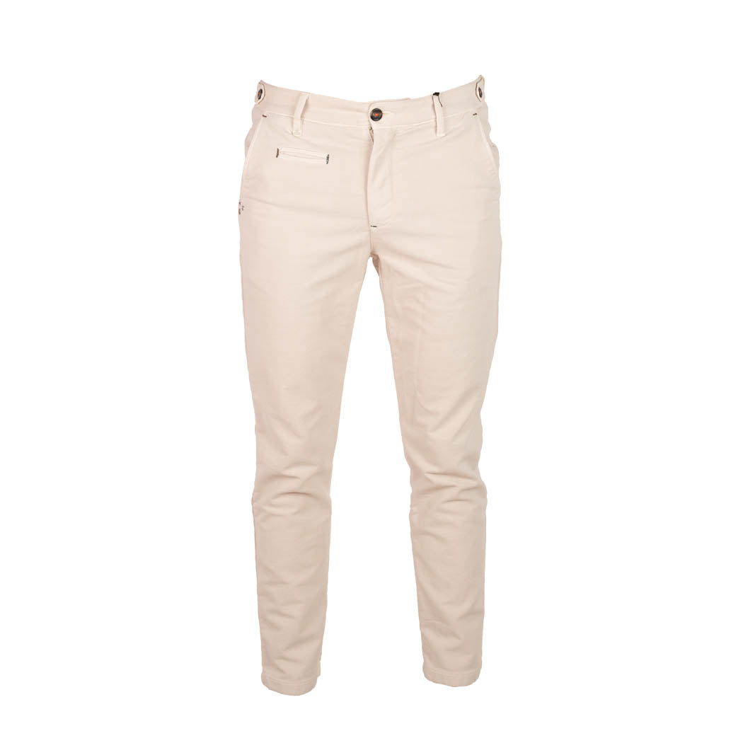 PANTALONE CHINOS UOMO BERNA IN COTONE - COL. PANNA