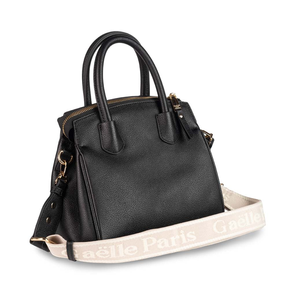 BORSA A MANO DONNA GAELLE CON TRACOLLA JACQUARD - COL. NERO