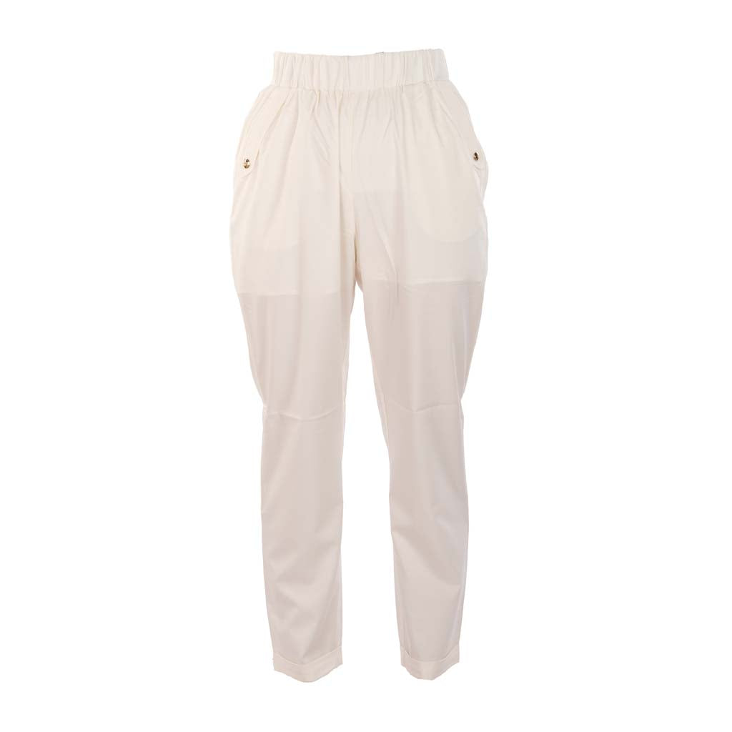 PANTALONE DONNA LIU JO SLIM FIT CON RISVOLTO - Colori disponibili: 2