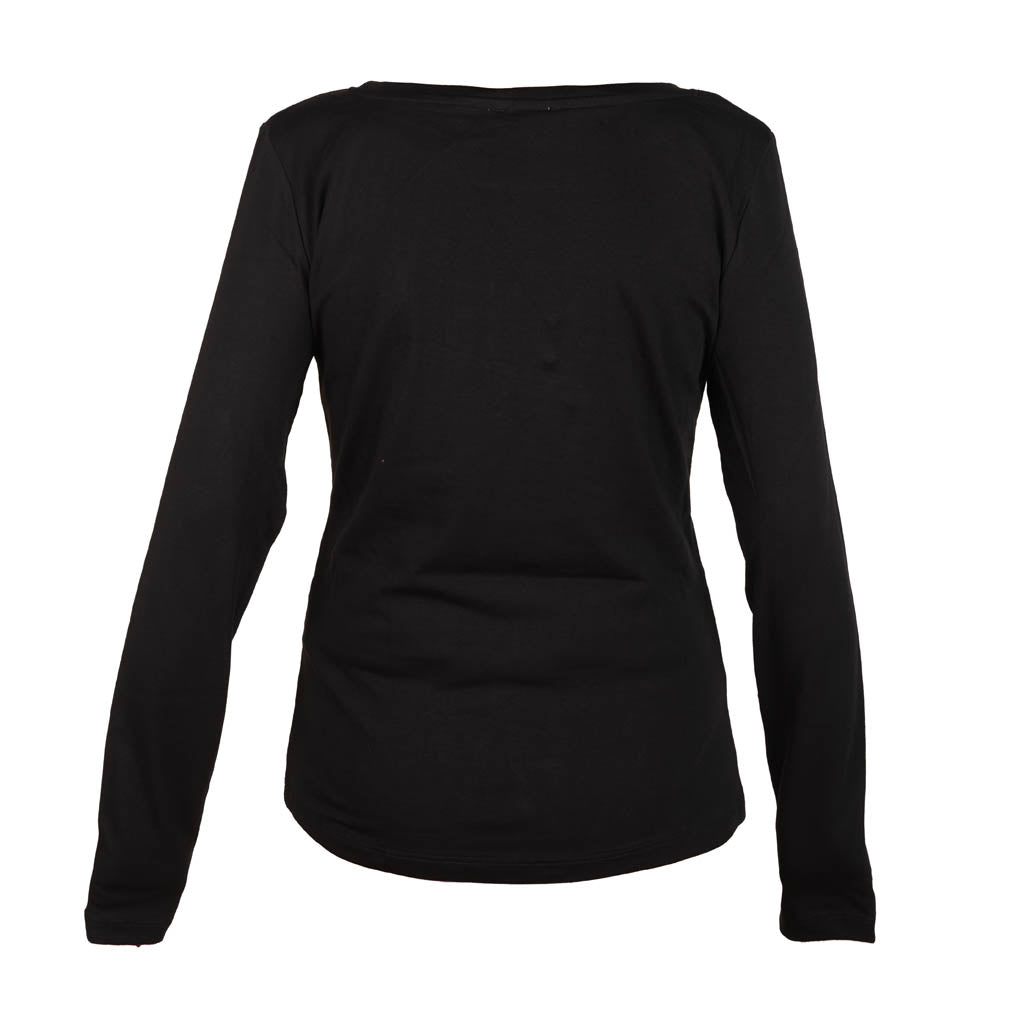 T-SHIRT DONNA GAUDI' IN JERSEY CON STRASS E BORCHIE - Colori disponibili: 2
