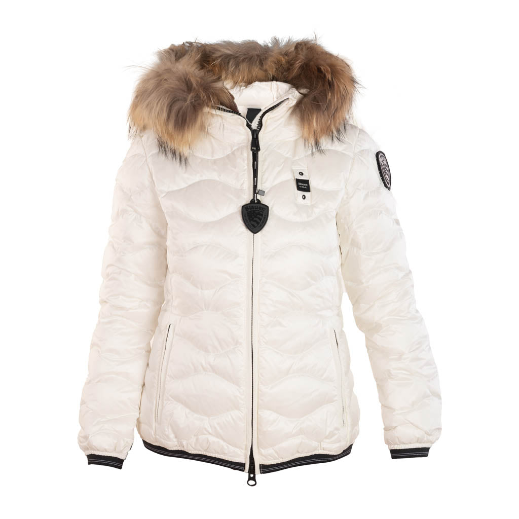 PIUMINO DONNA BLAUER CON BORDO IN PELLICCIA MOD. "ALDIE" - Colori disponibili: 2