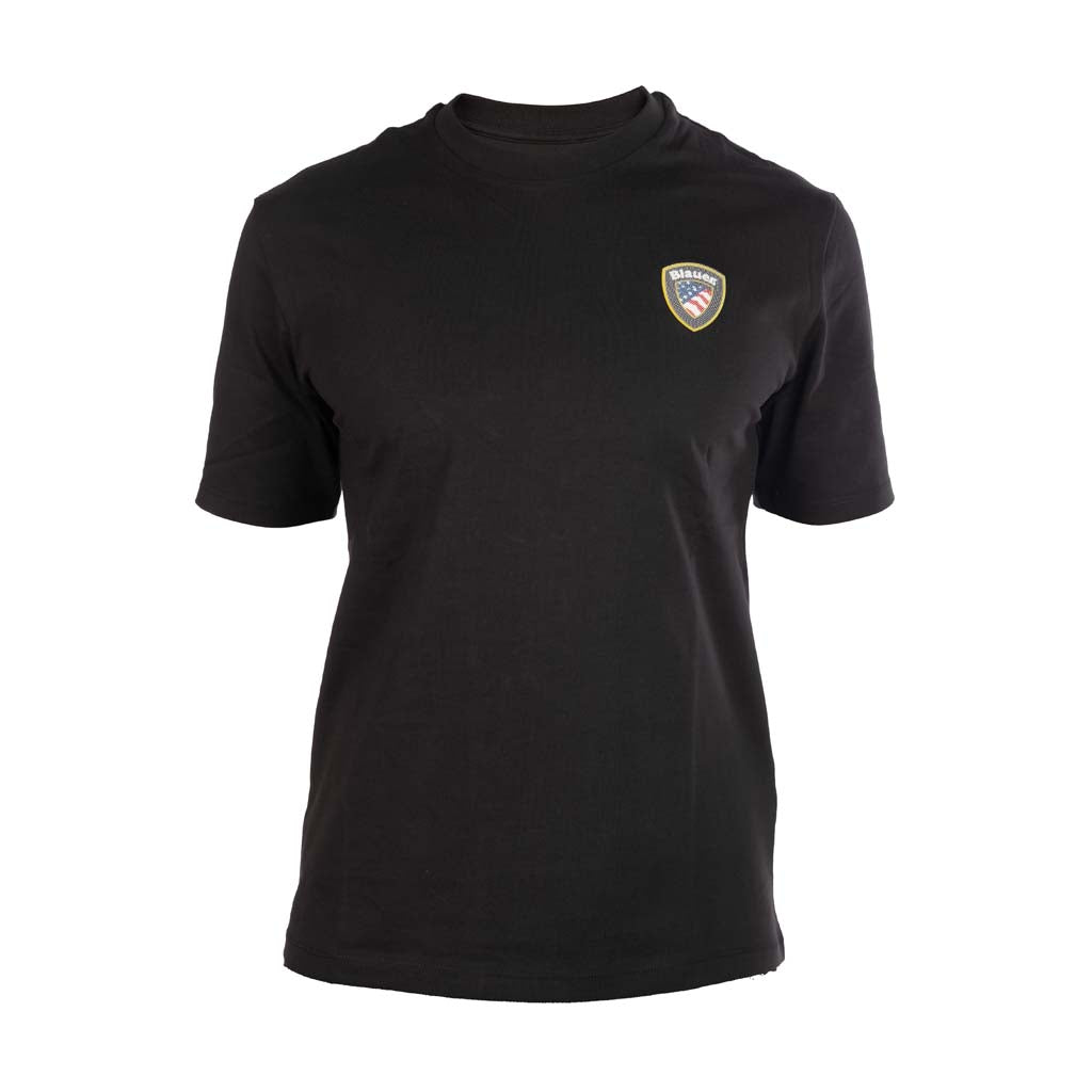 T-SHIRT UOMO BLAUER IN COTONE CON SCUDO LOGATO - Colori disponibili: 4