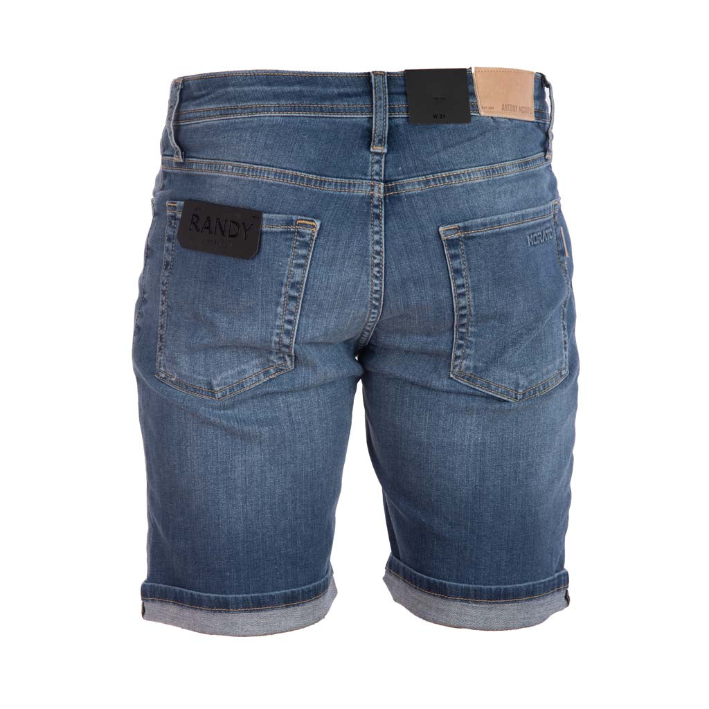 PANTALONI CORTI ANTONY MORATO SKINNY FIT MOD. "RANDY" IN DENIM ELASTICIZZATO - COL. BLU DENIM