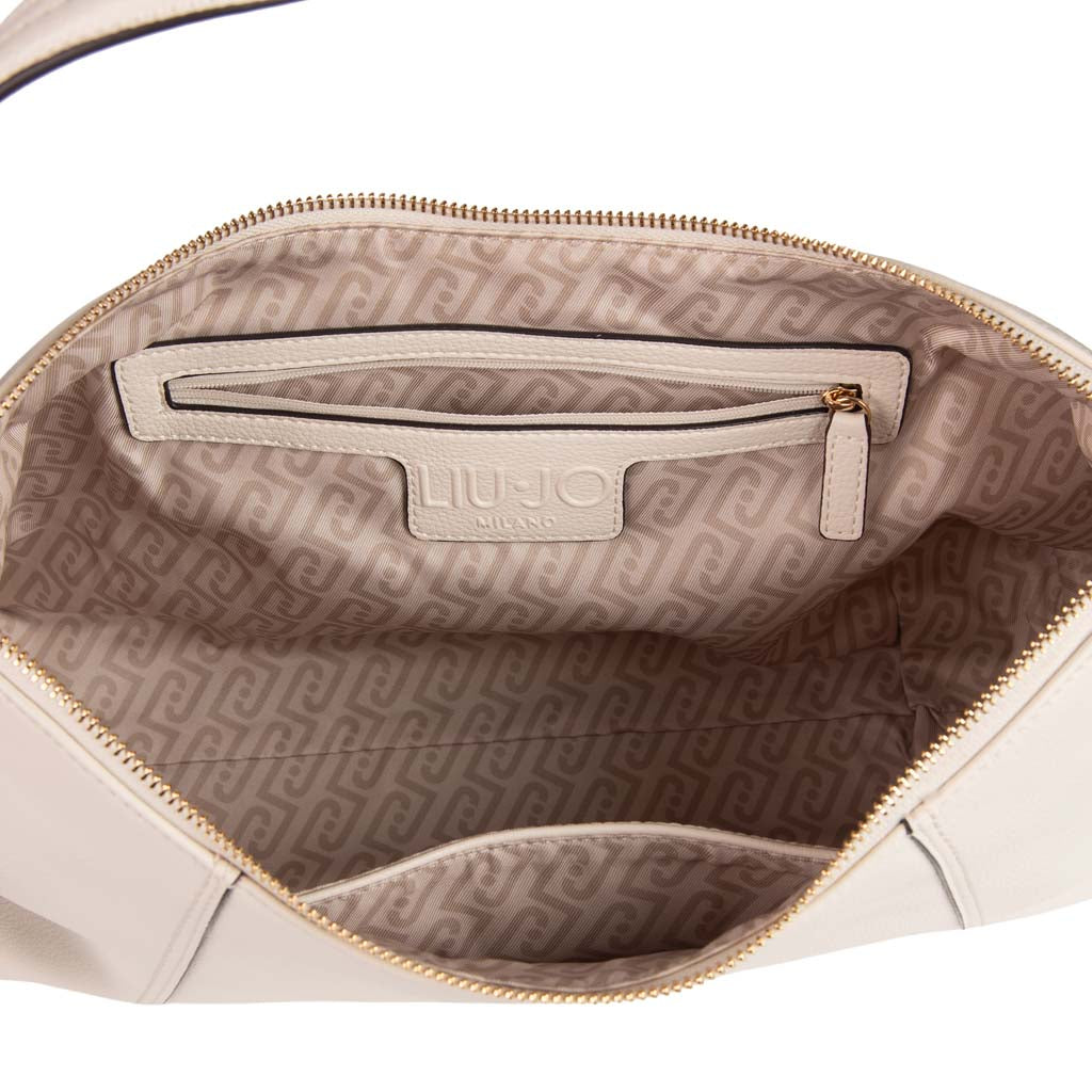 BORSA A SPALLA DONNA LIU JO IN ECOPELLE - COL. CREMA