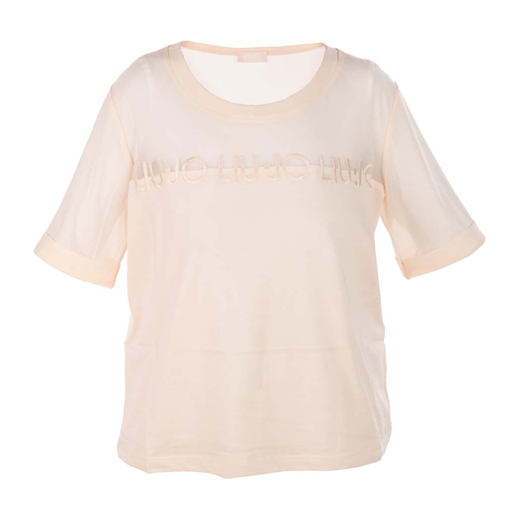T-SHIRT DONNA LIU JO IN JERSEY E MESH - Colori disponibili: 2