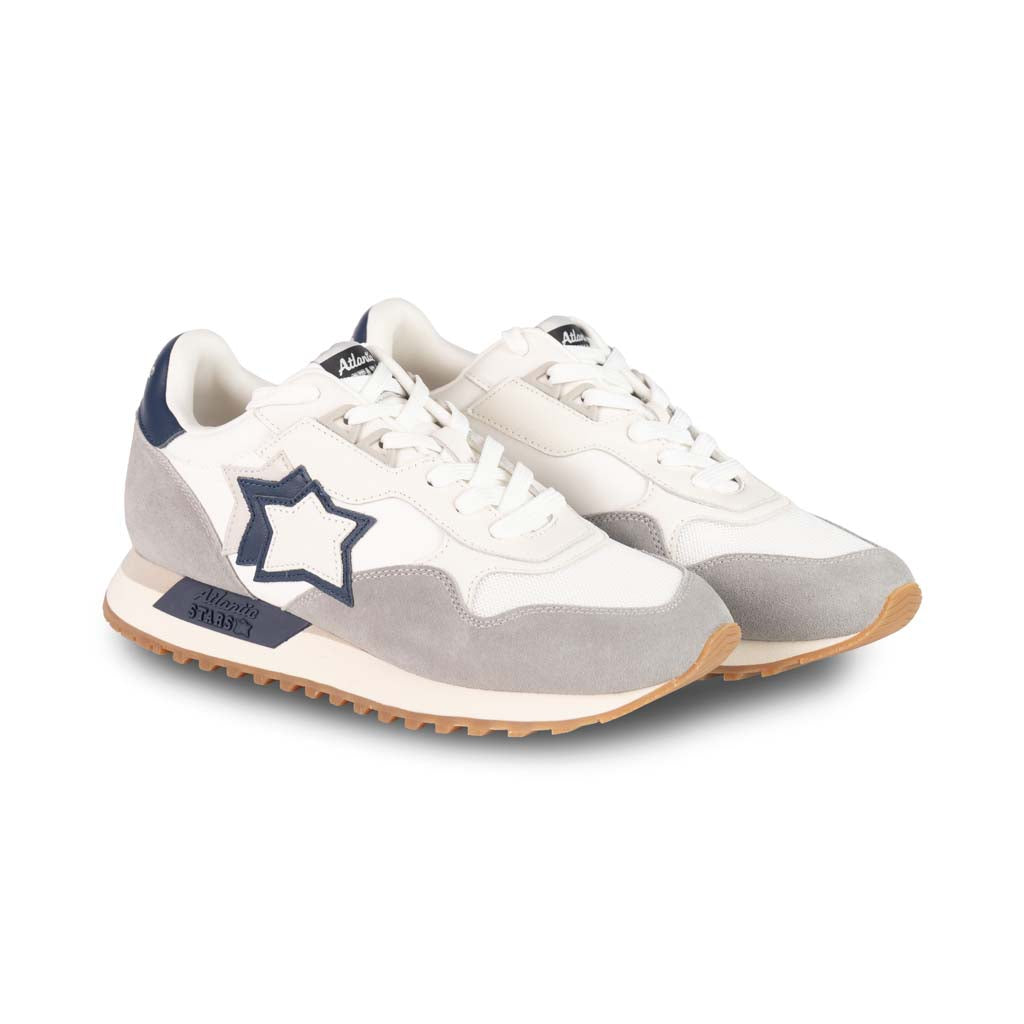 SNEAKERS UOMO ATLANTIC STARS MOD. "DRACO" - COL. GRIGIO / BIANCO