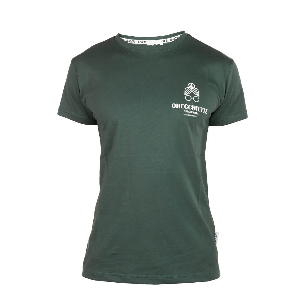 T-SHIRT UOMO BERNA CON STAMPA "ORECCHIETTE" - COL. VERDE BOSCO