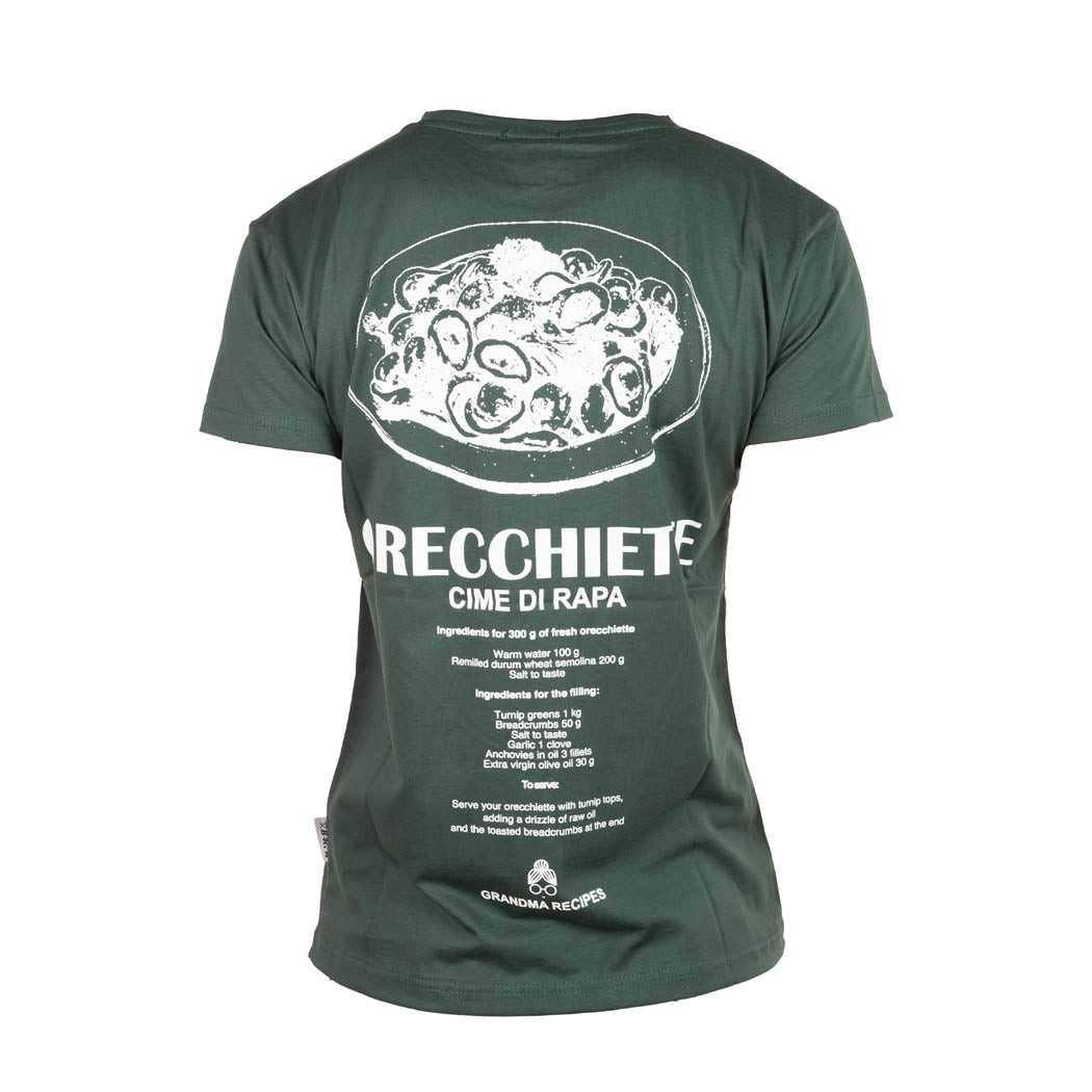 T-SHIRT UOMO BERNA CON STAMPA "ORECCHIETTE" - COL. VERDE BOSCO
