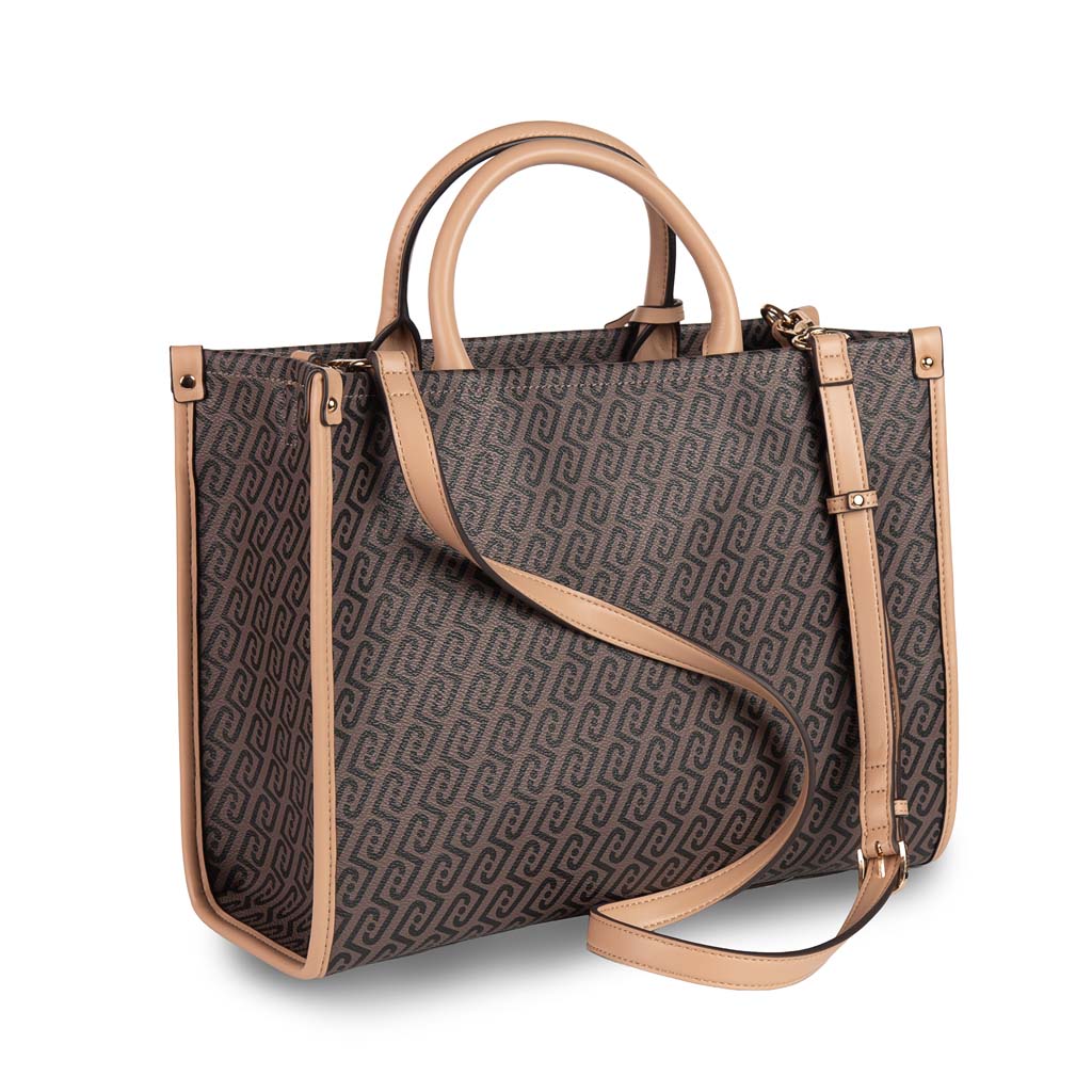 BORSA DONNA LIU JO CON MONOGRAM - COL. TESTA DI MORO