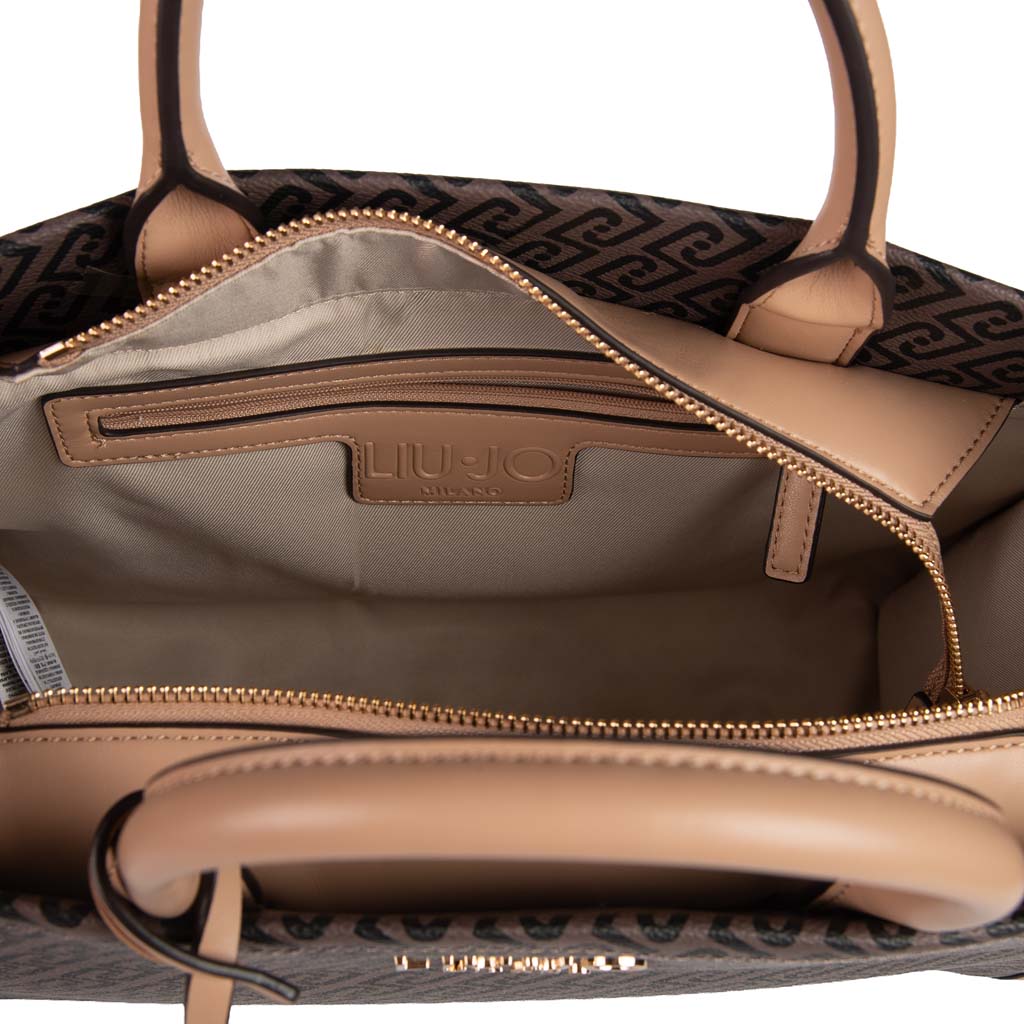 BORSA DONNA LIU JO CON MONOGRAM - COL. TESTA DI MORO