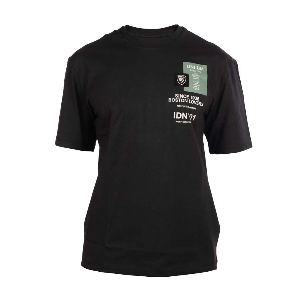 T-SHIRT UOMO BLAUER IN COTONE CON STAMPA - Colori disponibili: 4