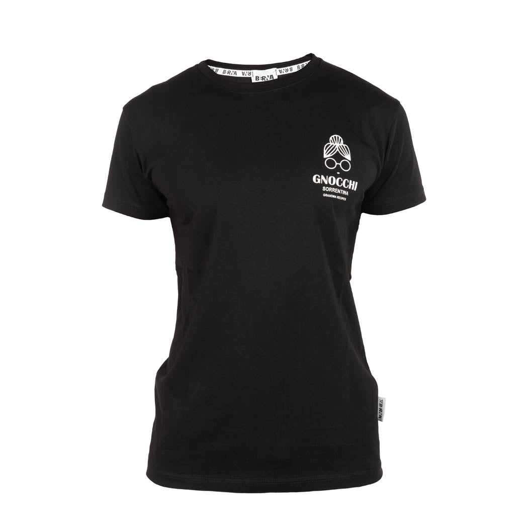 T-SHIRT UOMO BERNA CON STAMPA "GNOCCHI" - COL. NERO
