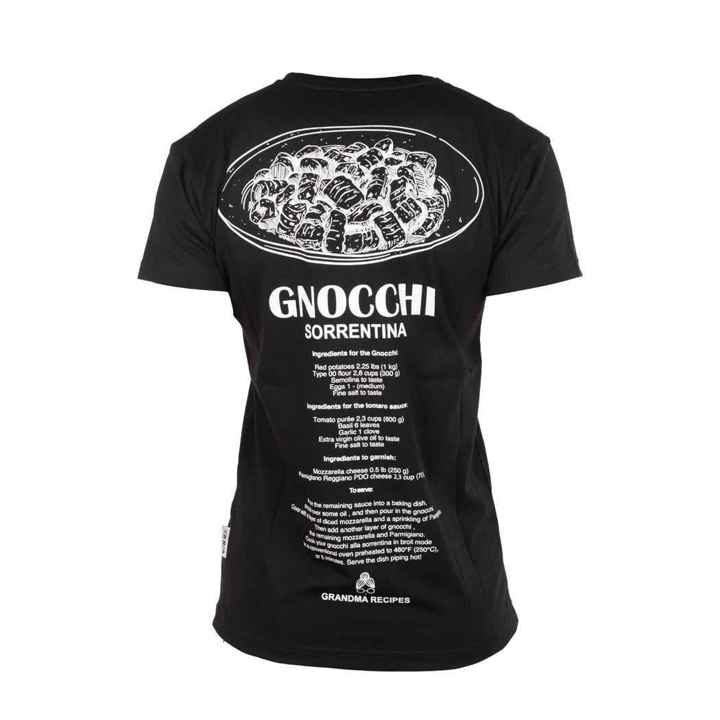 T-SHIRT UOMO BERNA CON STAMPA "GNOCCHI" - COL. NERO