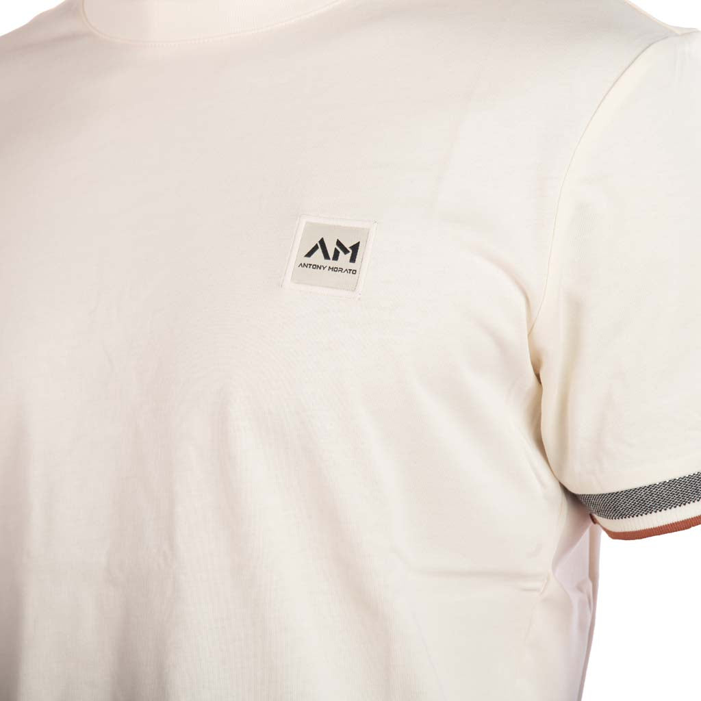T-SHIRT ANTONY MORATO GIROCOLLO CON ELASTICI IN CONTRASTO - Colori disponibili: 2