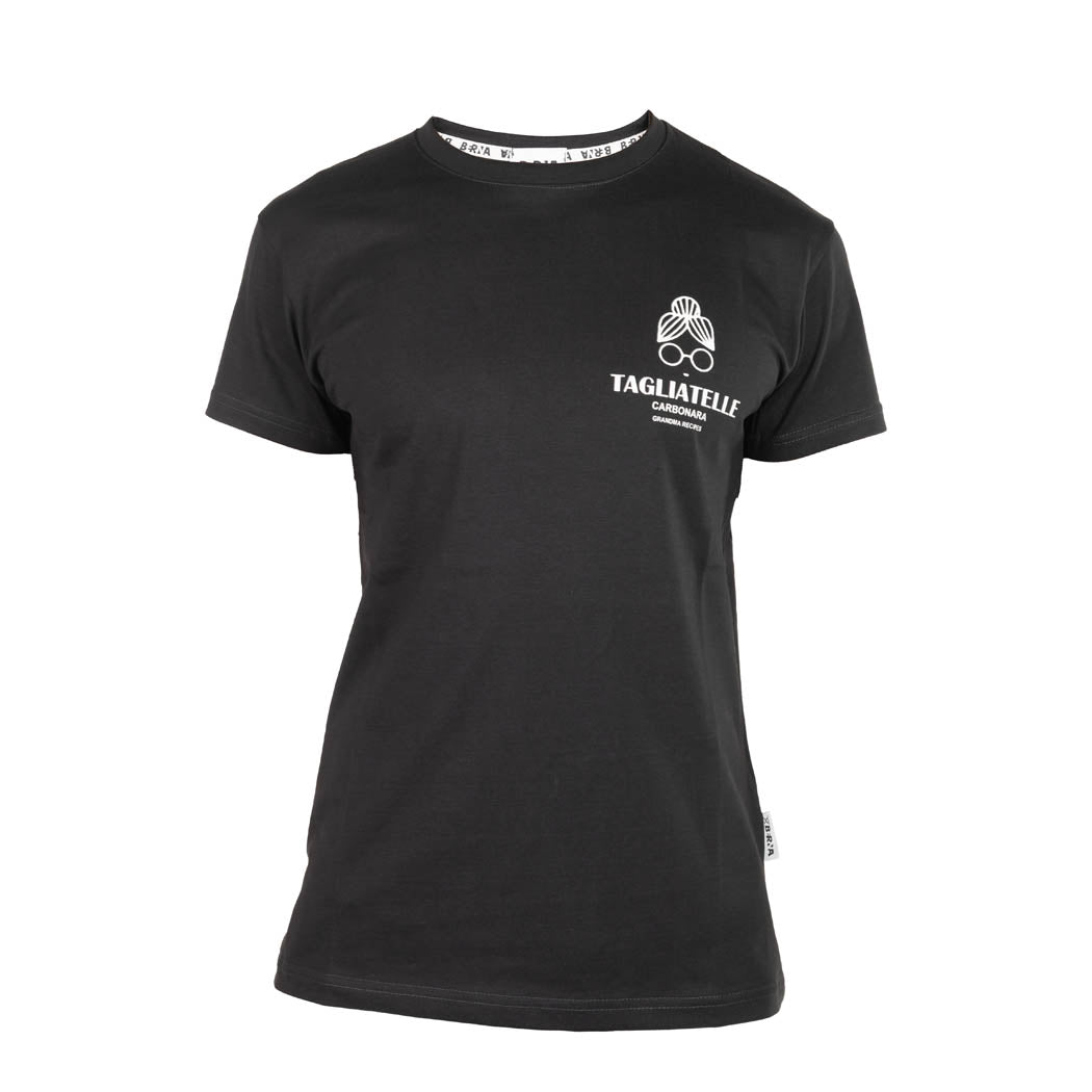 T-SHIRT UOMO BERNA CON STAMPA "TAGLIATELLE" - COL. PIOMBO