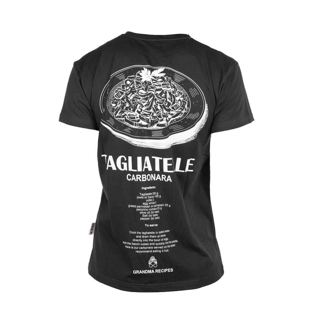 T-SHIRT UOMO BERNA CON STAMPA "TAGLIATELLE" - COL. PIOMBO