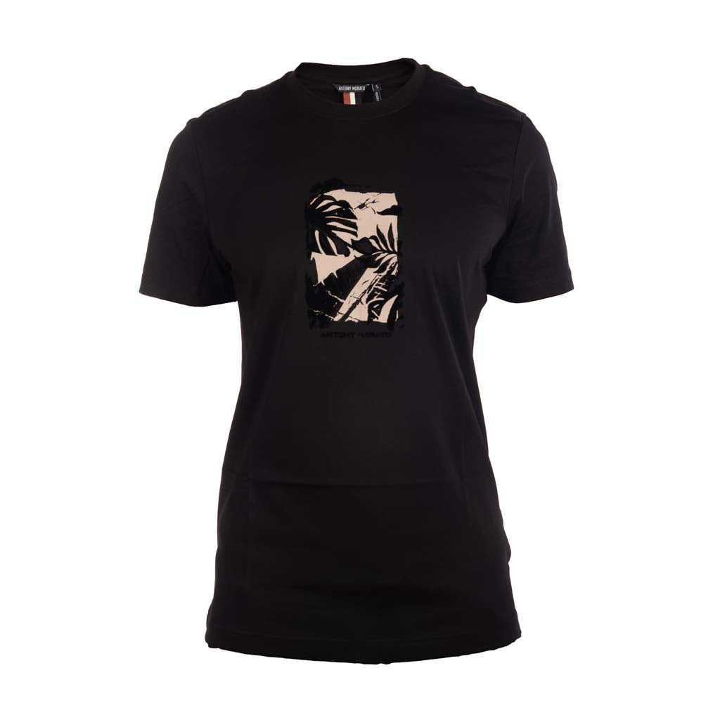 T-SHIRT ANTONY MORATO REGULAR FIT IN JERSEY CON STAMPA - COL. NERO