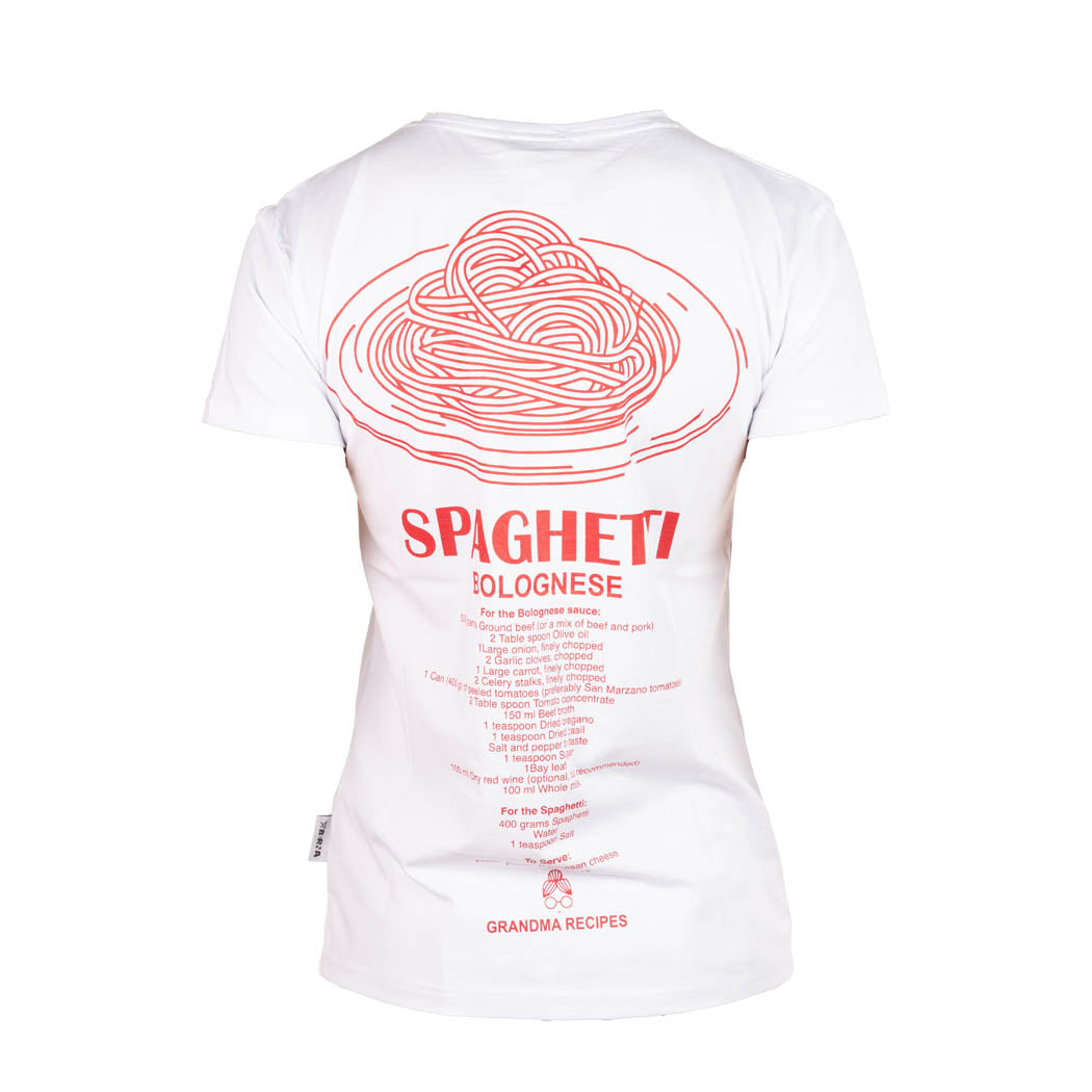 T-SHIRT UOMO BERNA CON STAMPA "SPAGHETTI" - BIANCO