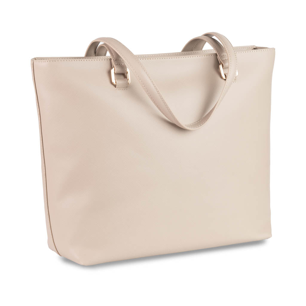 BORSA DONNA LIU JO IN ECOPELLE CON LOGO IN RILIEVO - COL. NEUTRO