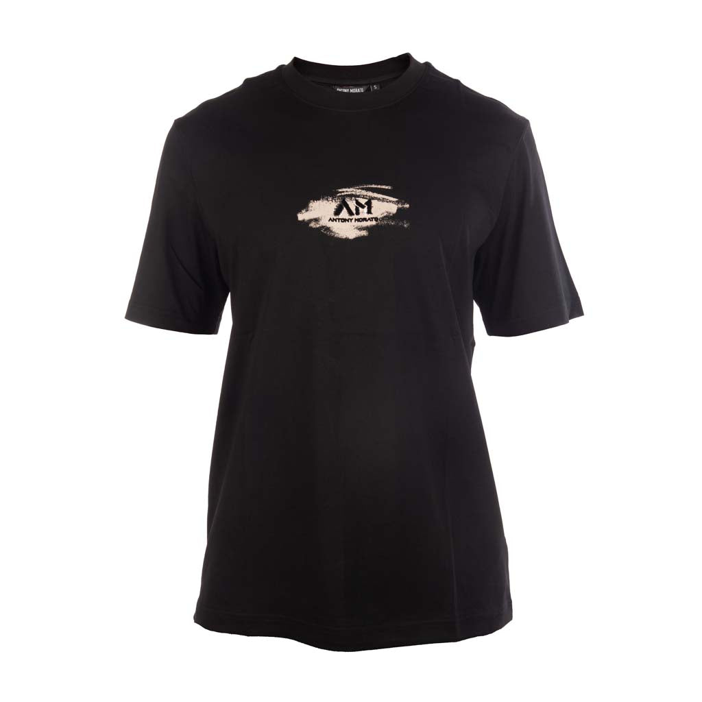 T-SHIRT ANTONY MORATO REGULAR FIT IN JERSEY CON LOGO STAMPATO - COL. NERO